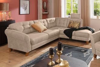 HOME AFFAIRE Ecksofa »Trondheim L-Form« mit Federkern