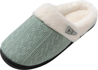 Generic Ladies House Slippers Memory Foam Slippers for Women Comfortable Warm Cosy Plush Fleece Lined Shoes Fluffy Wool-Like Soft Women Men Shoes Non Slip Cas