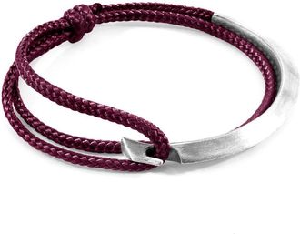 Anchor & Crew Hove Silver and Rope Bracelet