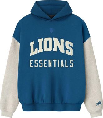 Fear of God x NFL FW25 Lions Sport Hoodie Blue Sapphire Heather Stone 192NF256418F