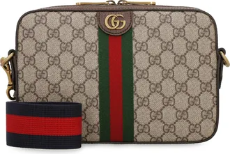Gucci Mens Ophidia Gg Supreme Shoulder Bag Beige Messenger