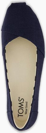 Toms Womens TOMS Alpargata Textile Womens Navy Shoes - Size: 8