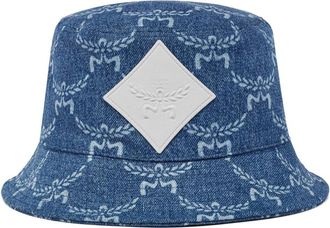 MCM Denim vishoed in Lauretos - unisex - Hoeden - Blauw - 58 CM - Denim - Accessoires
