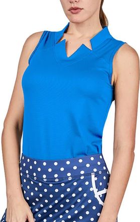 Sofibella Golf Colors Sleeveless Womens Golf Shirt in Ocean at Nordstrom, Size X-Small