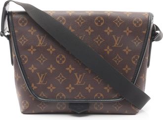 Louis Vuitton Black Brown Monogram Macassar Handbag Shoulder Bag (Pre-Owned)