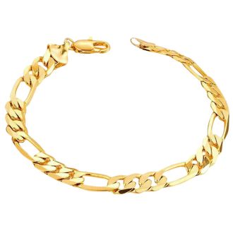 Generic Mens 8MM Platinums X Bracelet - Stylish Accessory for Modern Men Durable Design for Everyday Wear Ideal for Him (Gold, One Size)