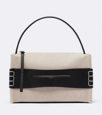 J.W.Anderson Bolso Loafer Medium de lona y piel