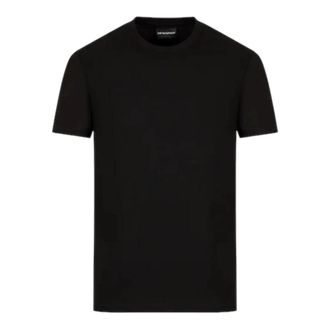 Emporio Armani Zwarte korte mouw T-shirt 8N1Td 21Jgyz 0022 - Heren - T-shirts - Zwart - L - Tops