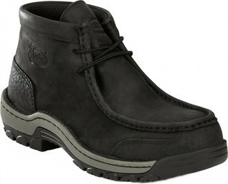 Justin Mens Crafton Coal Cowhide 4 Moc Boot In Black