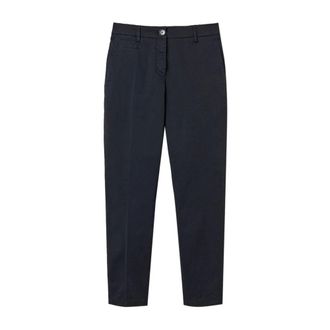 Twinset Cropped Trousers, female, Blue, M, Chino Style Trousers