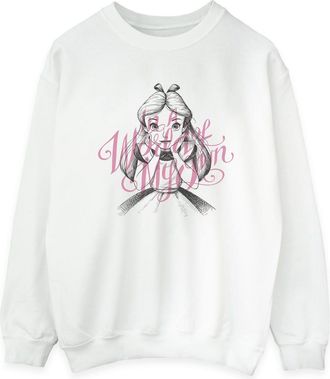 Disney Dames/Dames Alice In Wonderland In Een Wereld Van Mijn Eigen Sweatshirt (Wit)