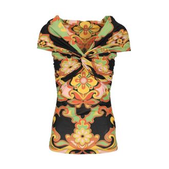 Etro Etro, Blouses, female, Multicolor, Size: M Off-shoulder Top