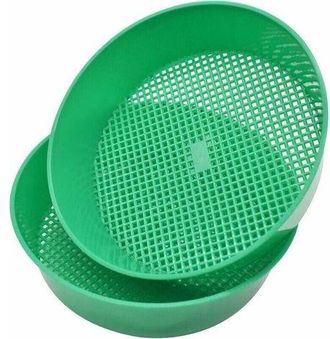 OEM Juego De 2 Tamices De Pl&aacute;stico Para Jard&iacute;n, Piedra, Arena, Tierra, Pl&aacute;ntulas, Enrejados, Herramientas De Jardiner&iacute;a, Jardiner&iacute;a, Plantas, Pl&aacute;ntulas, F