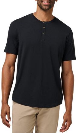 Travis Mathew Cloud Henley in Black at Nordstrom, Size Xx-Large