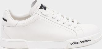 Dolce & Gabbana Men & apos;s Portofino Leather Low-Top Sneakers