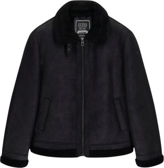Guess Giacca Shearling - - Jackets - Uomo - Nero - L