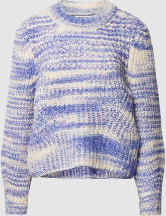 Only Strickpullover in Two-Tone-Machart Modell CARMA in Aubergine, Gr&ouml;&szlig;e XL