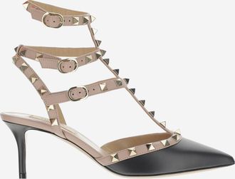 Valentino Garavani Black Rockstud Heels