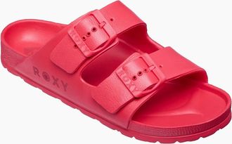 Roxy Womens Roxy Womens Kattie Slides - Red/Pink - Size: 4