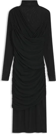 BOSS Mesh-panel dress in a slim fit