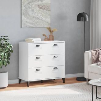 Berkfield Home Decorative Drawer Cabinet VIKEN White Engineered Wood