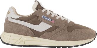 Autry Leather Blend Sneakers With Round Toe