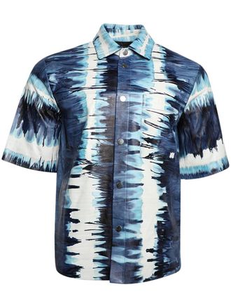 Amiri Camicia con fantasia tie-dye - Blu