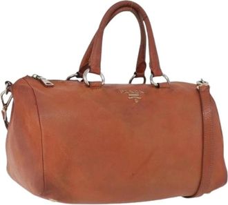 Prada Pre-owned Handbags, female, Orange, Size: ONE SIZE Pre-owned Vintage Hand Bag