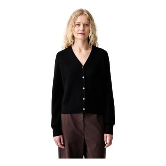 Marc O'Polo Cardigan Corto con Bottoni - - Knitwear - Donna - Nero - L