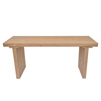 NATYAL Banco de madera maciza para pie de cama o sal&oacute;n en tono claros 140cm