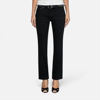 EB Denim Lola Slim Cigarette Jeans In Black