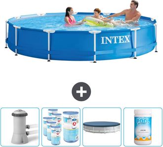 Intex Piscina Con Estructura Redonda - 366x76 Cm - 7-piezas Scb87