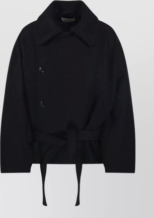 Christophe Lemaire wool alpaca short wrap jacket