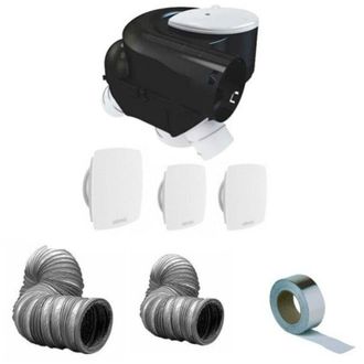 Atlantic Kit Completo Vmc Simple Flux 3 Bocche Autocosy Plus Guarnizioni e Banda di Alluminio - Atlantic