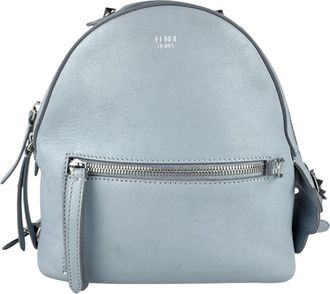 Fendi Light Gray Leather Backpack (Pre-Owned)