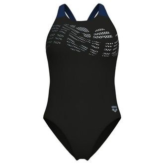 Arena Flowing Swimsuit V Back Badeanzug f&uuml;r Damen | schwarz