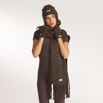 Lounge Winteraccessoireset - Donker Chocoladekleurig - One Size