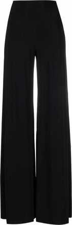 Norma Kamali Elephant Wide-Leg Trousers - Womens - Spandex/Elastane/Polyester