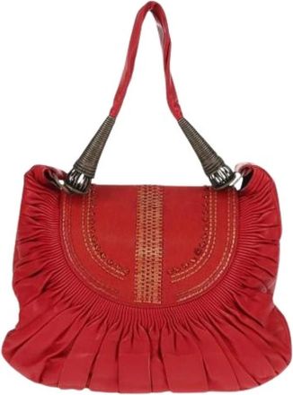 Dior Pre-owned Handbags, female, Red, Size: ONE SIZE Pre-owned Vintage Shoulder Bag