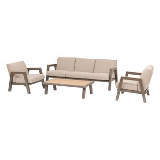 Hesperide Hesperide - Conjunto De Muebles De Jard&iacute;n Axiome 5 Plazas Beige Y Pralin&eacute; - Hesp&eacute;ride
