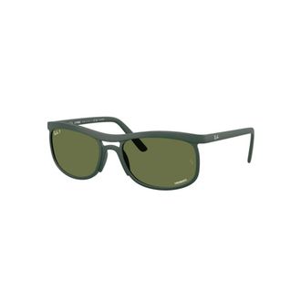 Ray-Ban Sunglasses, unisex, Green, 56 MM, Rb4452Ch Liteforce Chromance Sunglasses