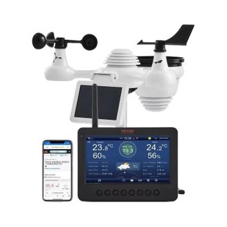 OEM Estaci&oacute;n Meteorol&oacute;gica Inal&aacute;mbrica Vevor, Monitorizaci&oacute;n 7 En 1, Pantalla Tft De 7