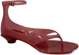 Chlo&eacute; Jelly Teenslippersandaal - Dames - Sandalen met hakken - Roze - 37 EU - Denim - Schoenen