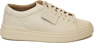 Clarks Craft Swift - Heren - Sneakers - Wit - 44 EU - Leer - Schoenen
