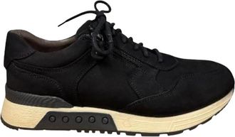 Greve Haarlem K - Heren - Sneakers - Zwart - 43 EU - Leer - Schoenen
