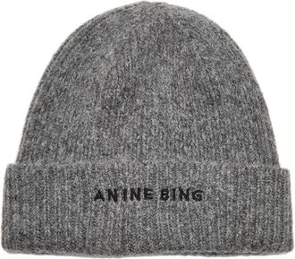 Anine Bing Elia Wool-blend Beanie - Grey - One Size