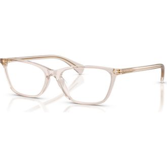 Ralph Lauren 55mm Rectangle optical glasses in Beige at Nordstrom