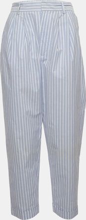 Maison Margiela Maison Martin Margiela Blue/white Striped Cotton Trousers