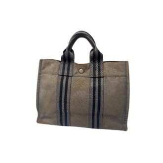 Herm&egrave;s Pre-owned Tote Bags, female, Gray, Size: ONE SIZE Pre-owned Cotton Tote Bag