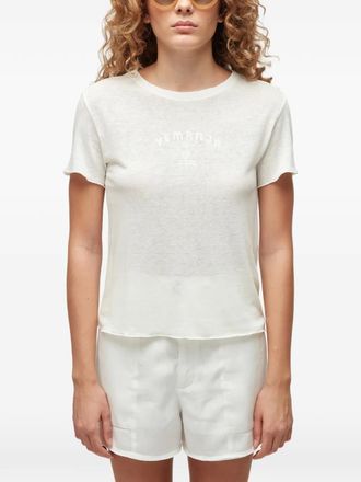 Osklen Yemanja T-shirt met gerafelde rand - Wit